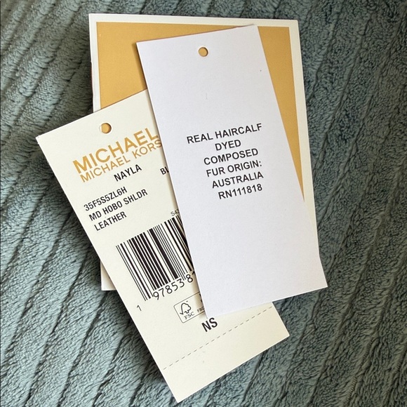 Michael Kors Nayla MD Hobo Leopard-Print Bag - Black & Gray - Picture 2 of 6